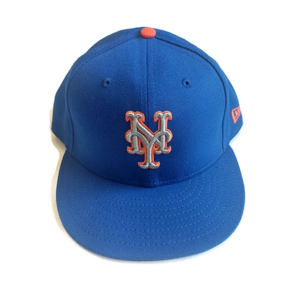 New Era Other - 59Fifty New Era Size 7 1/2 New York Mets Fitted Hat Cap On Field Blue